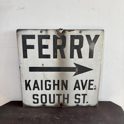 LOT 591: Ferry Road Sign