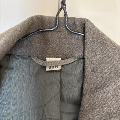 LOT 593: Military Issued Clothing: Officers Shirt, Uniform Jacket & Trousers & Trench Coat
