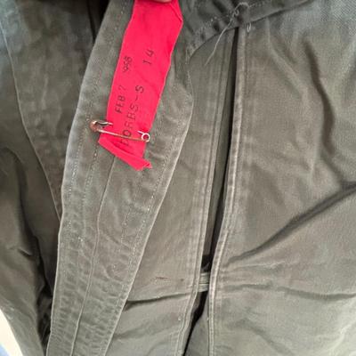 LOT 593: Military Issued Clothing: Officers Shirt, Uniform Jacket & Trousers & Trench Coat