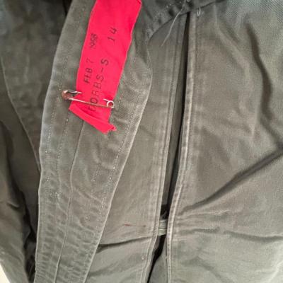 LOT 593: Military Issued Clothing: Officers Shirt, Uniform Jacket & Trousers & Trench Coat