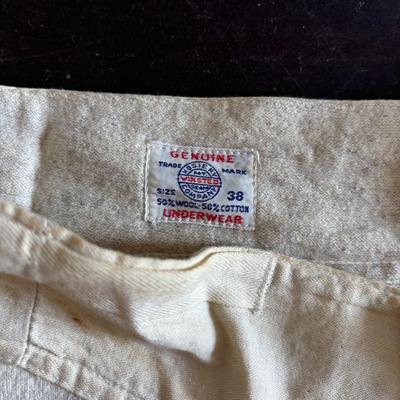 LOT 594: Military Issued Coat, Long John Thermal Shirts/Pants, Gloves along with Leather Mittens
