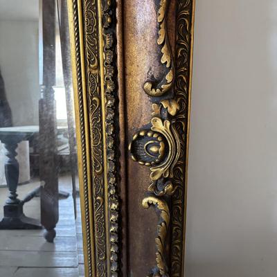 LOT 596: Very Large Ornate Framed Mirror (52" x 64")