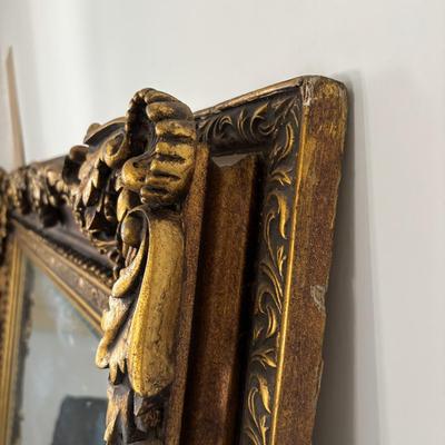 LOT 596: Very Large Ornate Framed Mirror (52" x 64")