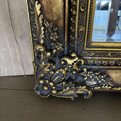 LOT 596: Very Large Ornate Framed Mirror (52" x 64")