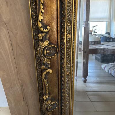LOT 596: Very Large Ornate Framed Mirror (52" x 64")
