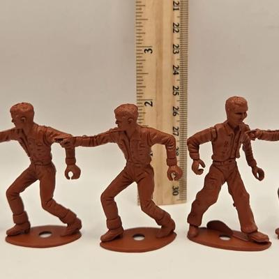 LOT 598: Vintage Postcards, Plastic Toy Figures, & Metal Miniatures