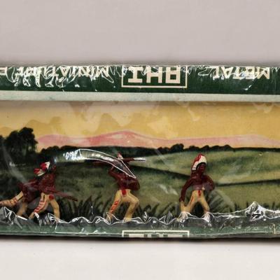 LOT 598: Vintage Postcards, Plastic Toy Figures, & Metal Miniatures