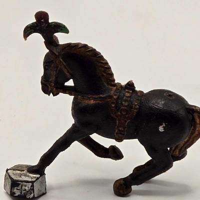 LOT 598: Vintage Postcards, Plastic Toy Figures, & Metal Miniatures