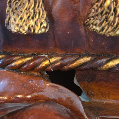LOT 599: Toscano Maharajah Elephants Upholstered & Leopard Tapestry