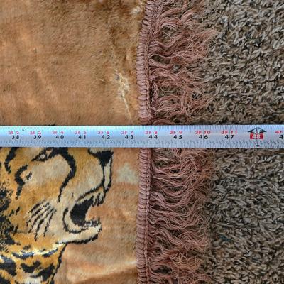 LOT 599: Toscano Maharajah Elephants Upholstered & Leopard Tapestry