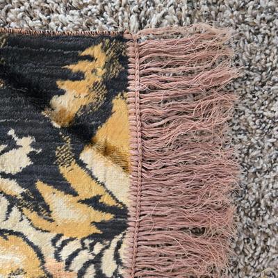LOT 599: Toscano Maharajah Elephants Upholstered & Leopard Tapestry