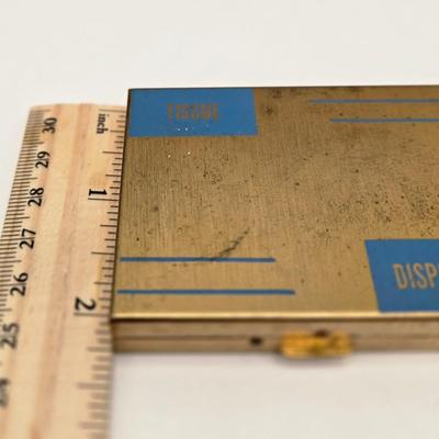 LOT 601: Antique Hand Mirror, Tissue Holder, & Lipstick