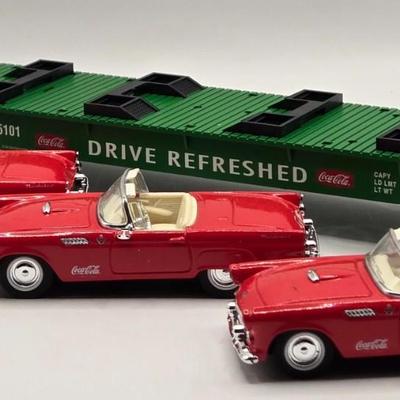 LOT 603: Have a Coke and a Smile; Vintage Coca Cola Rulers, Pencils, Bottles, Train Car Carrier, Bottle Opener, & Box of Ajax Bottlecaps
