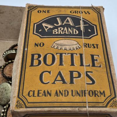 LOT 603: Have a Coke and a Smile; Vintage Coca Cola Rulers, Pencils, Bottles, Train Car Carrier, Bottle Opener, & Box of Ajax Bottlecaps