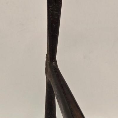 LOT 605: Cherry King Wooden Box , Antique Nut Cracker, Immersible Thermometer, Awl, Metal Gate Handle, Upholster Tack Hammer, &...
