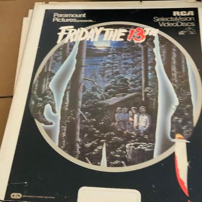 LOT612: Vintage Laser Disc Technology - RCA Selecta Vision Model SGT-200 with a Large Selection of Sci-Fi/ Horror Laser Disc Including...