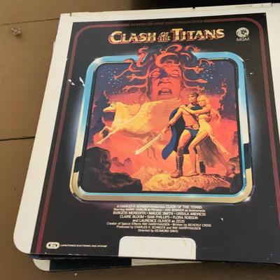 LOT612: Vintage Laser Disc Technology - RCA Selecta Vision Model SGT-200 with a Large Selection of Sci-Fi/ Horror Laser Disc Including...