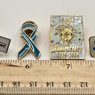 LOT 613: Various Patches, Pins, Y.M.C.A. Brochure