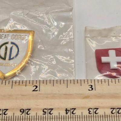 LOT 613: Various Patches, Pins, Y.M.C.A. Brochure