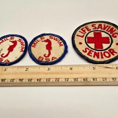LOT 613: Various Patches, Pins, Y.M.C.A. Brochure
