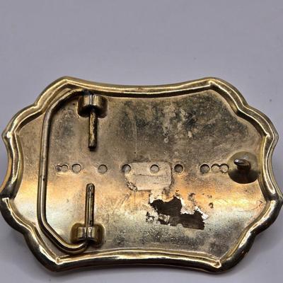 LOT 614: Vintage Metal Belt Buckles