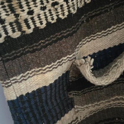 LOT 618: Vintage Blanket Vest, Neolite Boots with Detailed Decoration, & Unknown Brand Black Boots