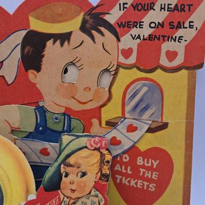 LOT 619: Various Postcards, Greeting Cards, Comic Strips, Matches, Stamps, & Coin Trick Block Puzzle Instructions