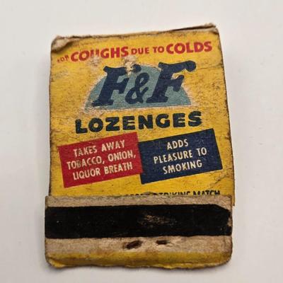 LOT 619: Various Postcards, Greeting Cards, Comic Strips, Matches, Stamps, & Coin Trick Block Puzzle Instructions
