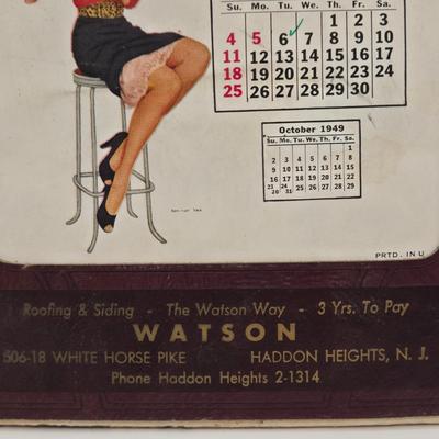 LOT 621: "Watson" 1949 Calendar, Desk Calendar, & Paper Weight