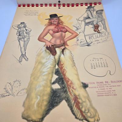LOT 621: "Watson" 1949 Calendar, Desk Calendar, & Paper Weight