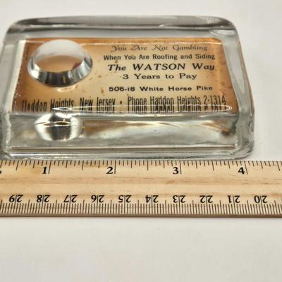 LOT 621: "Watson" 1949 Calendar, Desk Calendar, & Paper Weight
