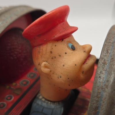 LOT 622: Vintage Tin Litho Silver Mountain Toy Train