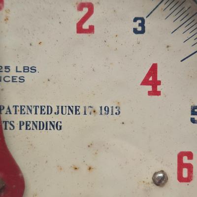 LOT 624:Antique Kitchen Scale, & Veg-O-Matic Food Preparer