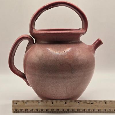 LOT 626: Small Pitcher , Appears to be Handmade, Antique Stoneware Crock Jug, Vintage Rolling Pin,1926 Hellmann's Mayonnaise...