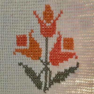 LOT 627: Spring Flower Blanket, Appears to be Handmade