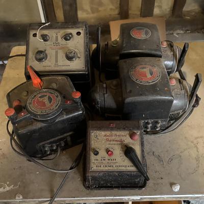 LOT 643: Vintage Train Transformers - Untested/As Found