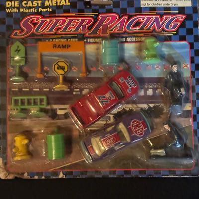 LOT 651: Bachman High Baller N Scale Train Set, K Line Watchman Shanty O/O-27 Scale & Bachman Hill Baller Super Racing Cars