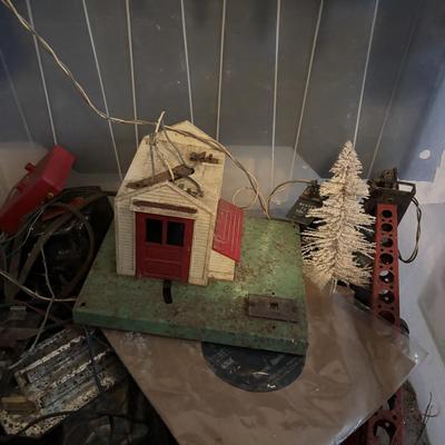 LOT 652: Bin Full of vintage Train Accessories - As Found