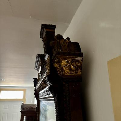 LOT 653: Beautiful Vintage Ornate Mirror - Extremely Large (52" x 74")