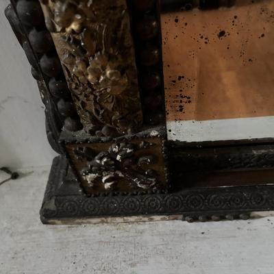 LOT 653: Beautiful Vintage Ornate Mirror - Extremely Large (52" x 74")