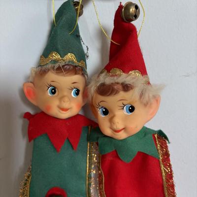 LOT 654: Vintage Plastic Popcorn Santa, "Season's Greeting" Pepsi Glasses, Vintage Plastic Village Light Covers Jingle...