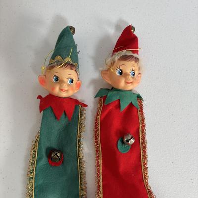LOT 654: Vintage Plastic Popcorn Santa, "Season's Greeting" Pepsi Glasses, Vintage Plastic Village Light Covers Jingle...