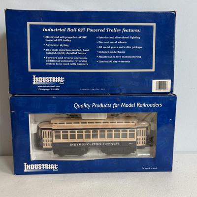 LOT 657: Industrial Rail 027 Scale Metropolitan Trolleys #14002