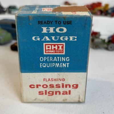 LOT 658: Train Accessories & Toy Cars: Lesney (Made in England), AHI, Tootsie, Varney, Aristo-Craft (Made in Germany), Faller 570...