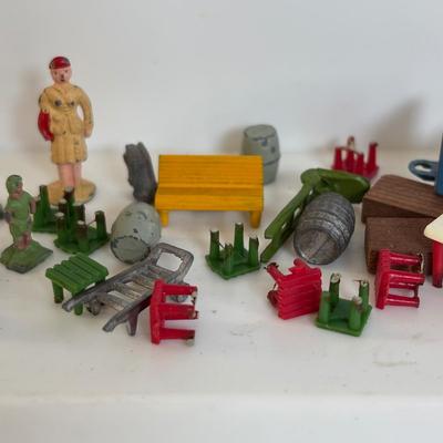 LOT 658: Train Accessories & Toy Cars: Lesney (Made in England), AHI, Tootsie, Varney, Aristo-Craft (Made in Germany), Faller 570...