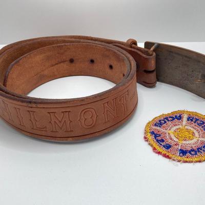 LOT 661: Boy Scout Collection - Books, Patches, Tokens, Hat, Philmont Belt and Luminous Pocket Planetarium