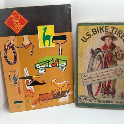 LOT 662: Collection of Vintage Boy Scout Memorabilia - Patches, Tokens, Hand Crafted Neckerchief Holders, Hat, Belt, Bandanas , Books and...