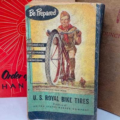 LOT 663: Boy Scouts Vintage Memorabilia - Jewelry / Pins, Hat, Token Coins, Order of the Arrow Books and More