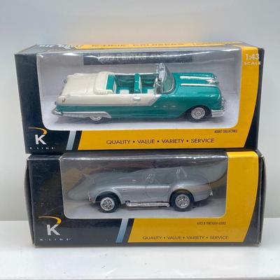 LOT 667: Eight K-Line Kruiser Die Cast Cars 1:43 Scale in Original Boxes