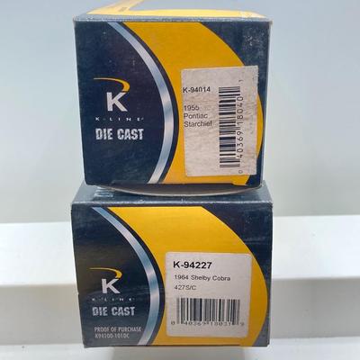LOT 667: Eight K-Line Kruiser Die Cast Cars 1:43 Scale in Original Boxes